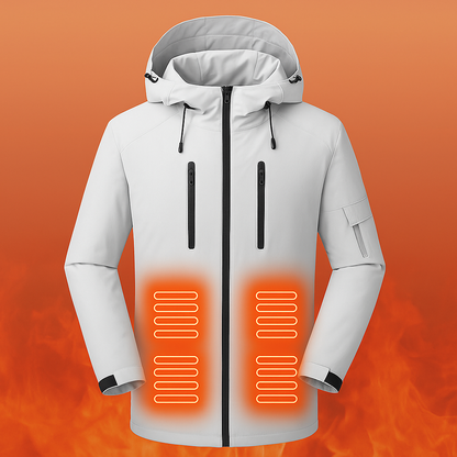 LITEGUEST Waterproof Heated Jacket 5-Zone USB-Powered for Outdoor