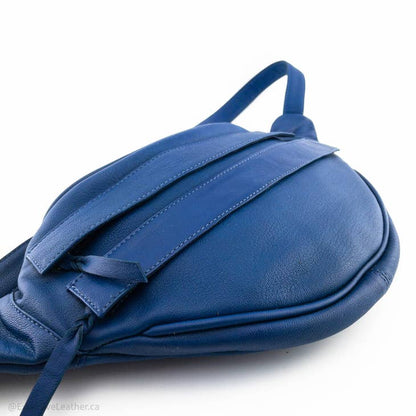 Gerald Leather Fanny Pack Waist Bag Blue