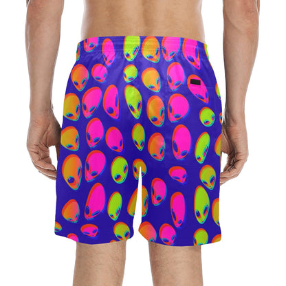 Neon Alien Blast Swim Shorts