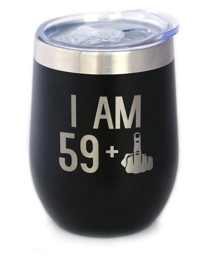 59 + 1 Middle Finger - Wine Tumbler