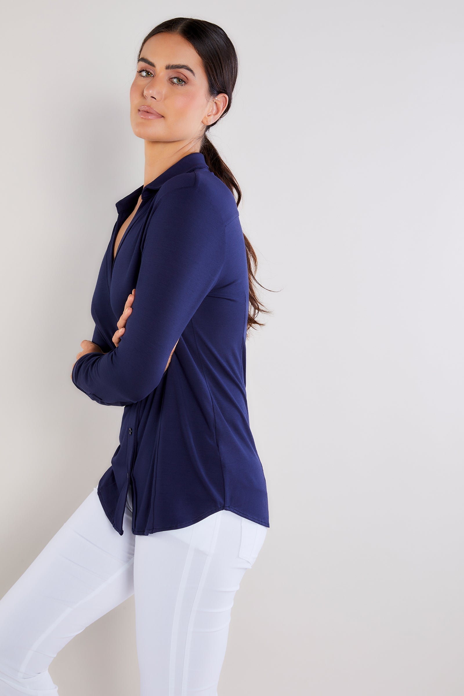 Nikki Longsleeve Pique Shirt
