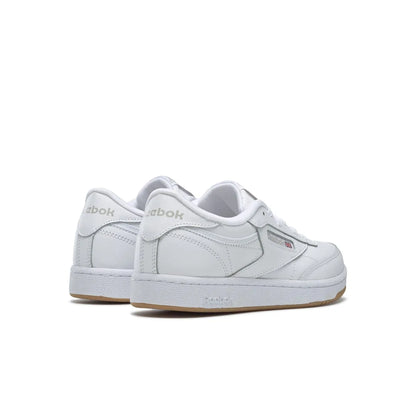 REEBOK CN5646 (100000213) CLUB C JR'S (Medium) White/Gum Leather Lifestyle Shoes