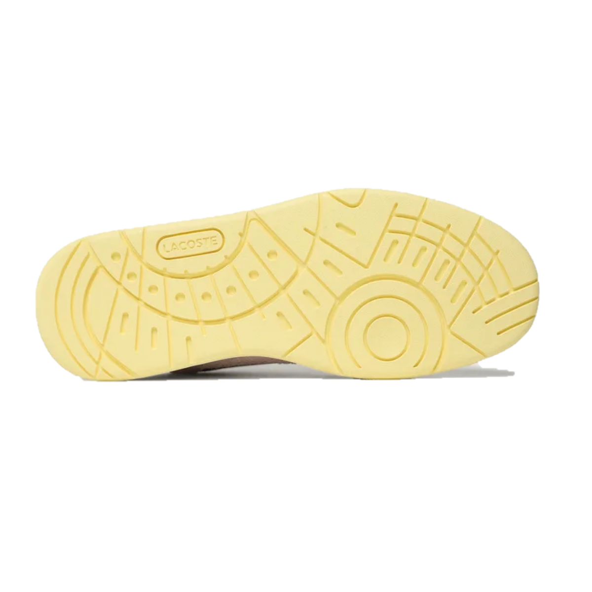 LACOSTE 7-45SFA0067AMY T-CLIP 123 Women's (Medium) Light Pink/Light Yellow Leather & Synthetic Lifestyle Shoes
