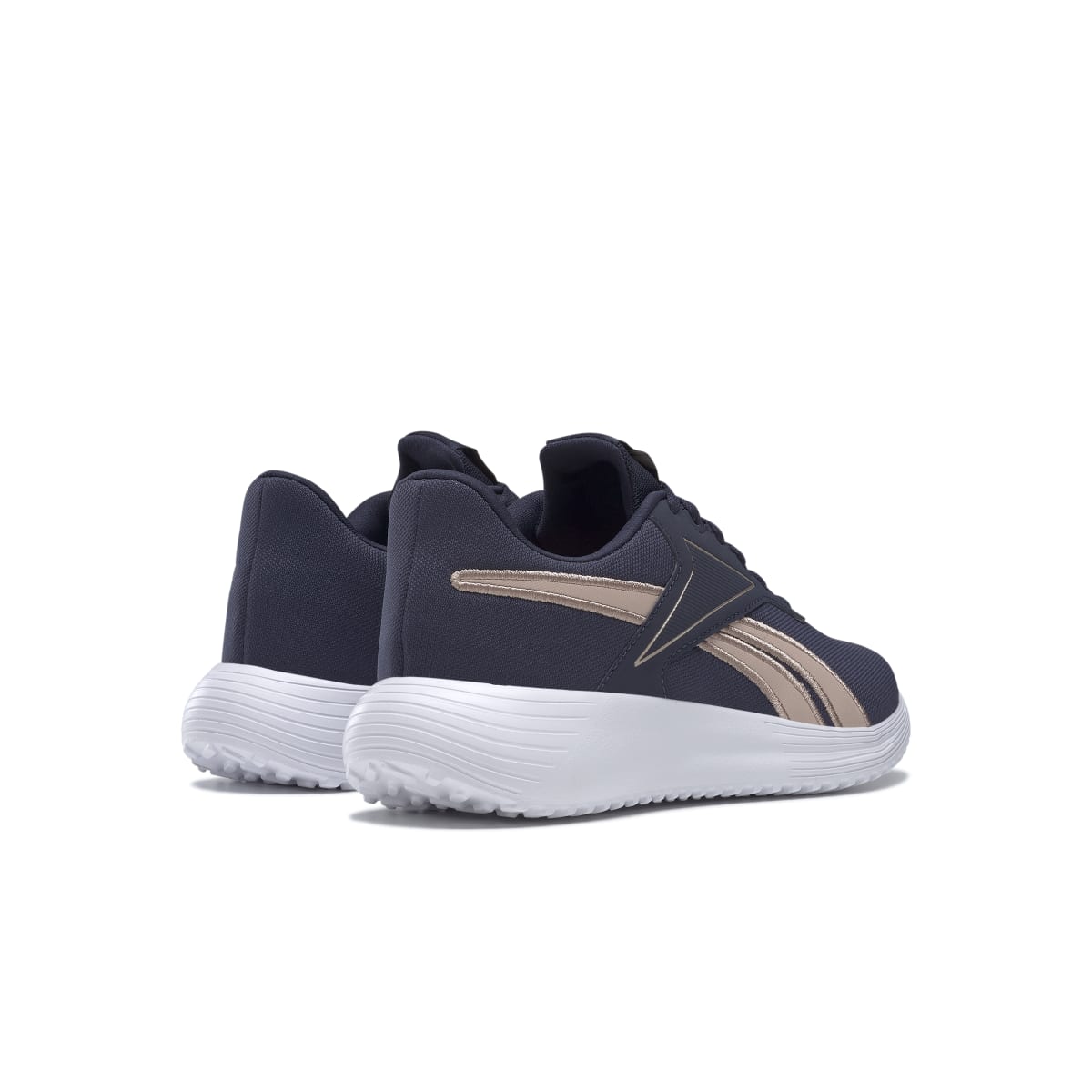 REEBOK H00891 LITE 3.0 Women's (Medium) Navy/Rose Gold/White Textile Running Shoes