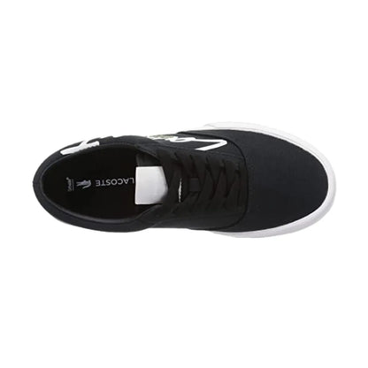LACOSTE 7-42CMA0040454 Jump Serve Lace Canvas Logo MN'S (Medium) Black/Off White Textile Lifestyle Shoes