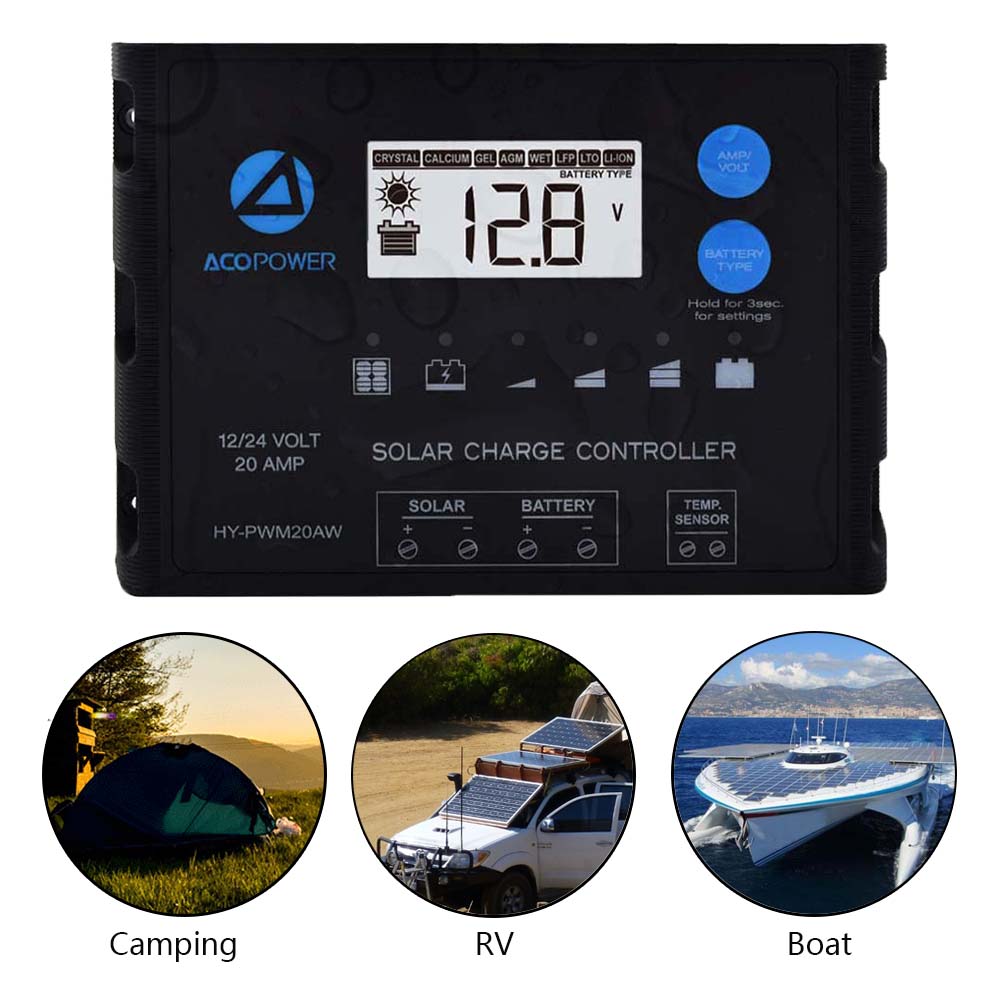 ACOPOWER ProteusX 20A PWM Charge Controller