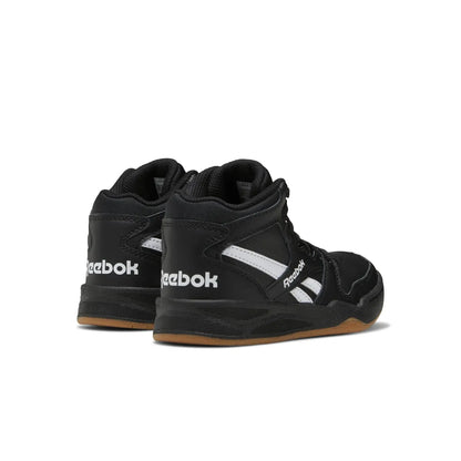 REEBOK GV7028 BB4500 COURT KID'S (Medium) Black/Black/White Synthetic/Leather Basketball Shoes