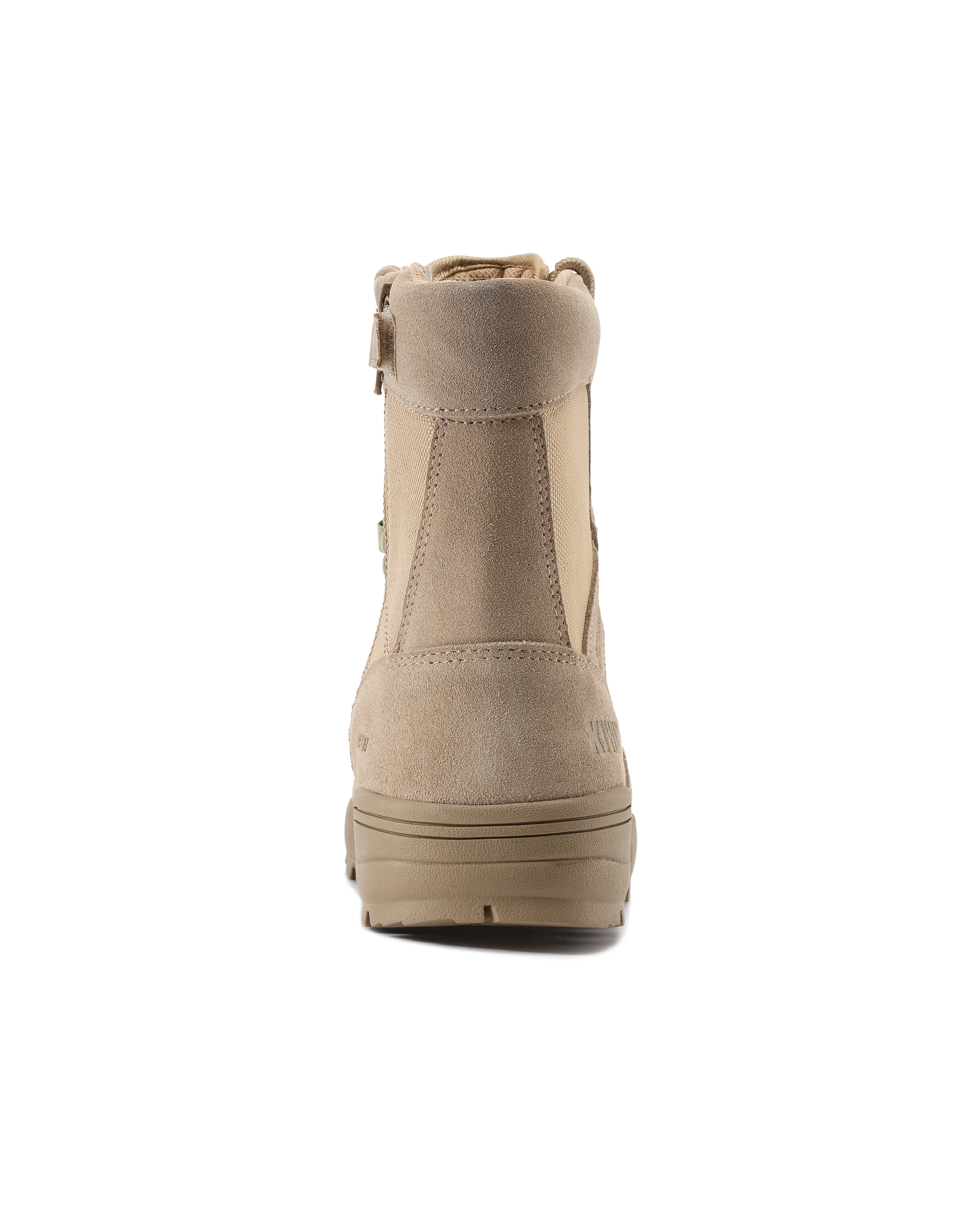 Durable Sand Suede 6.5" Steel Toe Zipped Water Resistant Tactical Boots [R60200]