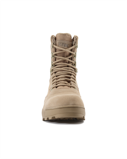 Durable Sand Suede 6.5" Steel Toe Zipped Water Resistant Tactical Boots [R60200]
