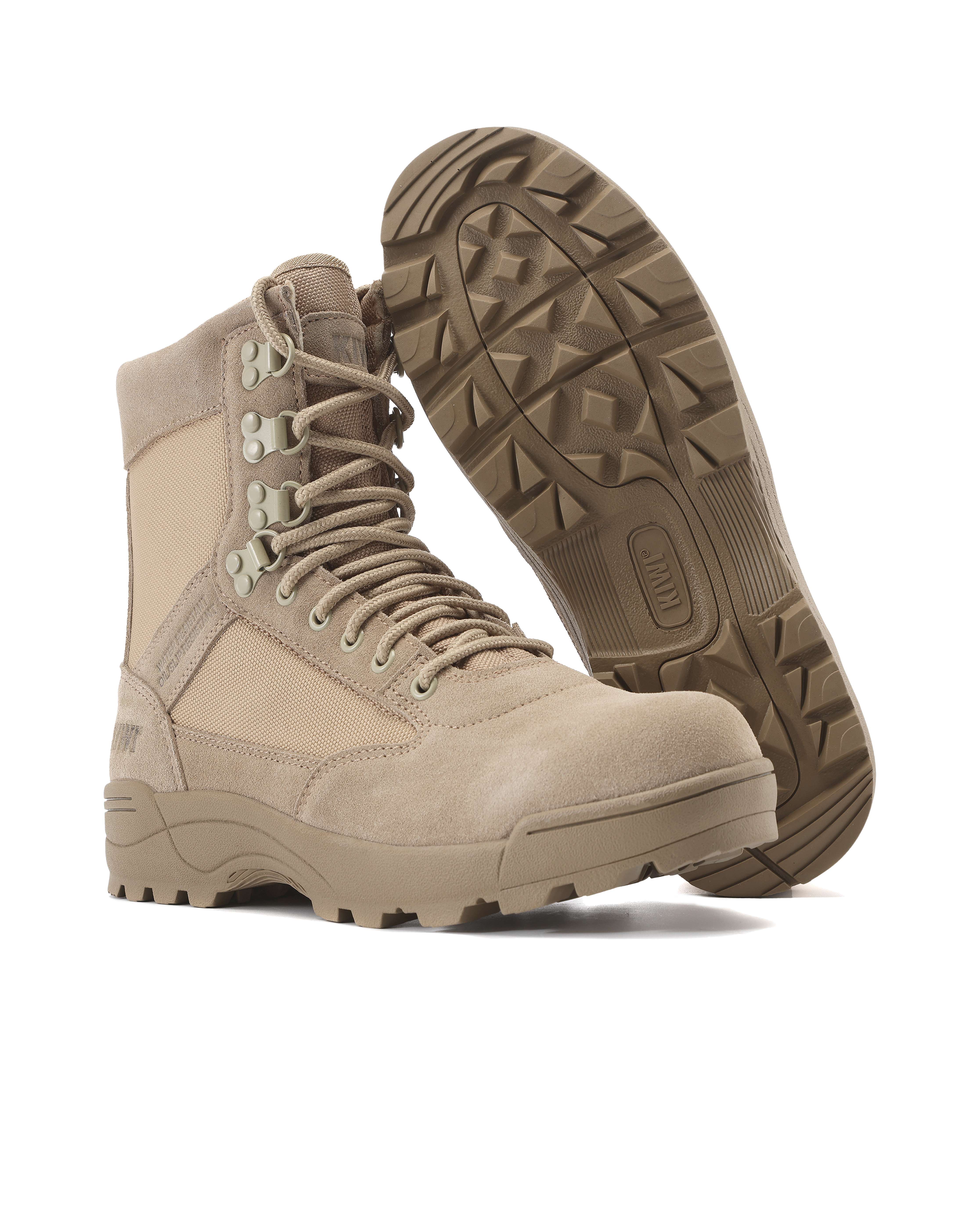 Durable Sand Suede 6.5" Composite Toe Zipped Water Resistant Tactical Boots [R68200]