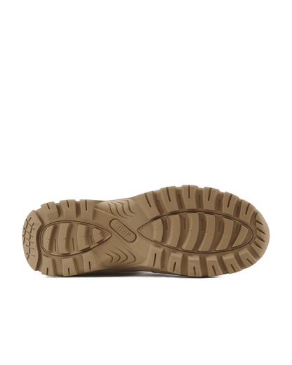 Rugged Sand Suede Mid-Cut 6" Composite Toe Zipped Water Resistant Tactical Boots [R68000]