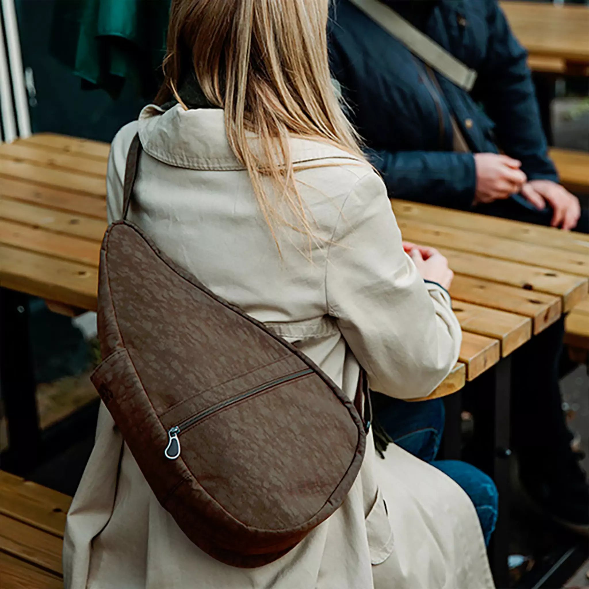 Healthy Back Bag tote Distressed Nylon Extra Small Brown Travellty