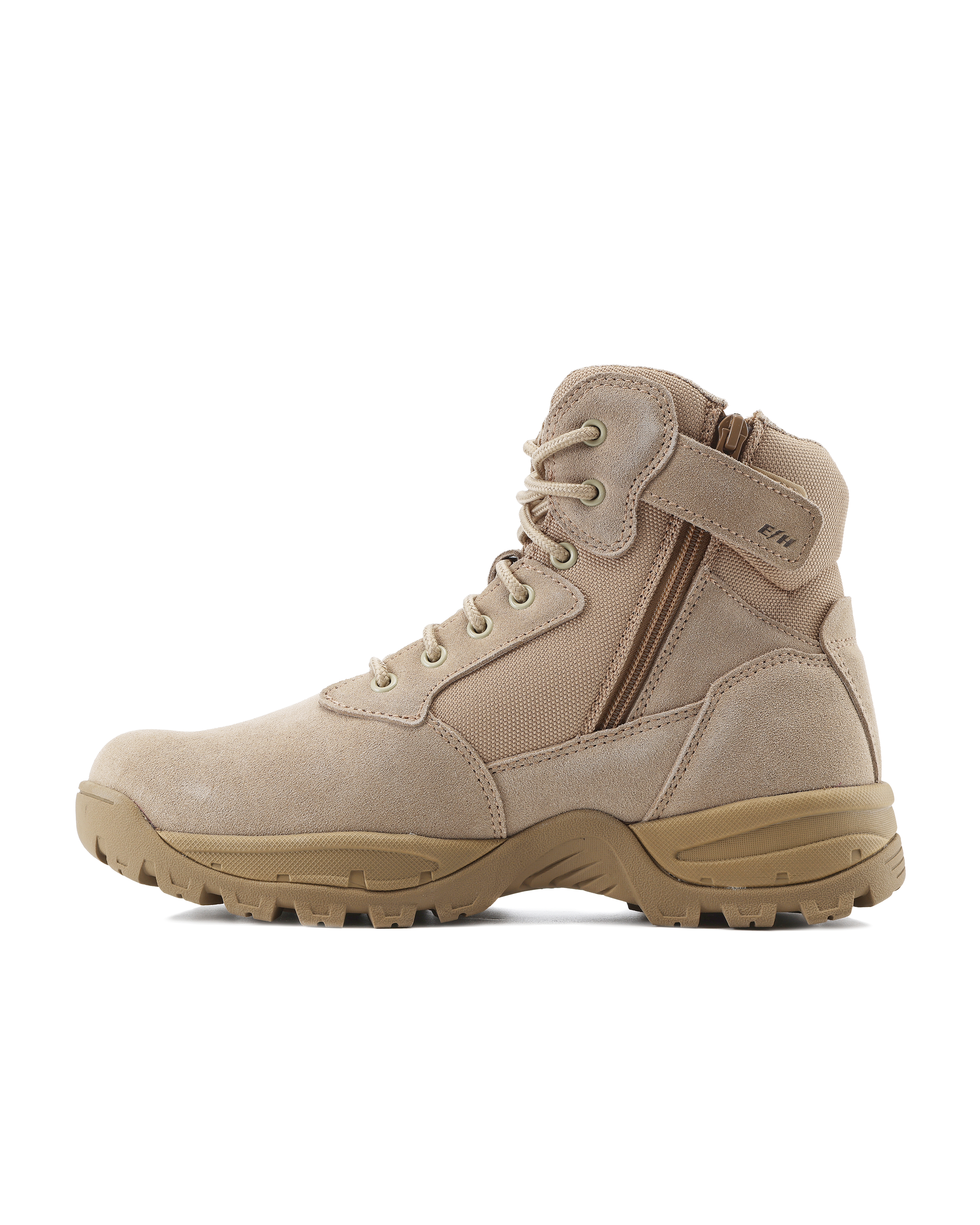Rugged Sand Suede Mid-Cut 6" Zipped Water Resistant Tactical Boots [R63000]