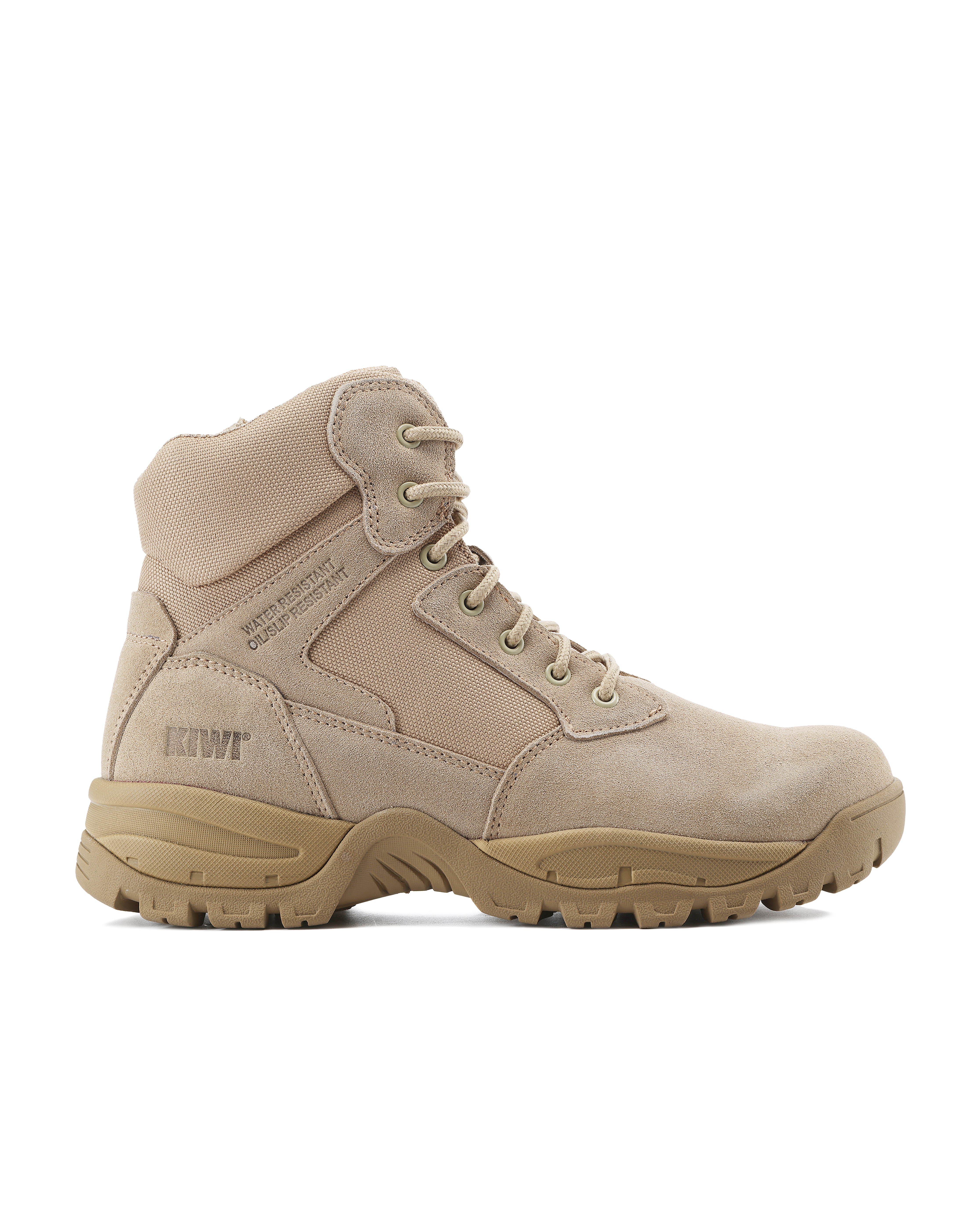 Rugged Sand Suede Mid-Cut 6" Zipped Water Resistant Tactical Boots [R63000]