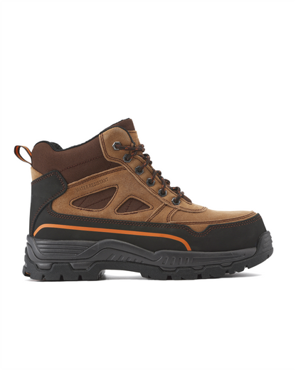 Trail Wheat Suede/Nylon 5" Steel Toe Water Resistant Work Boots [R63200]