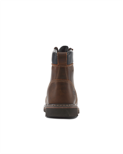 Premium Brown Crazy Horse 6" Composite Toe Waterproof Cap-Toe Work Boots [R69100]