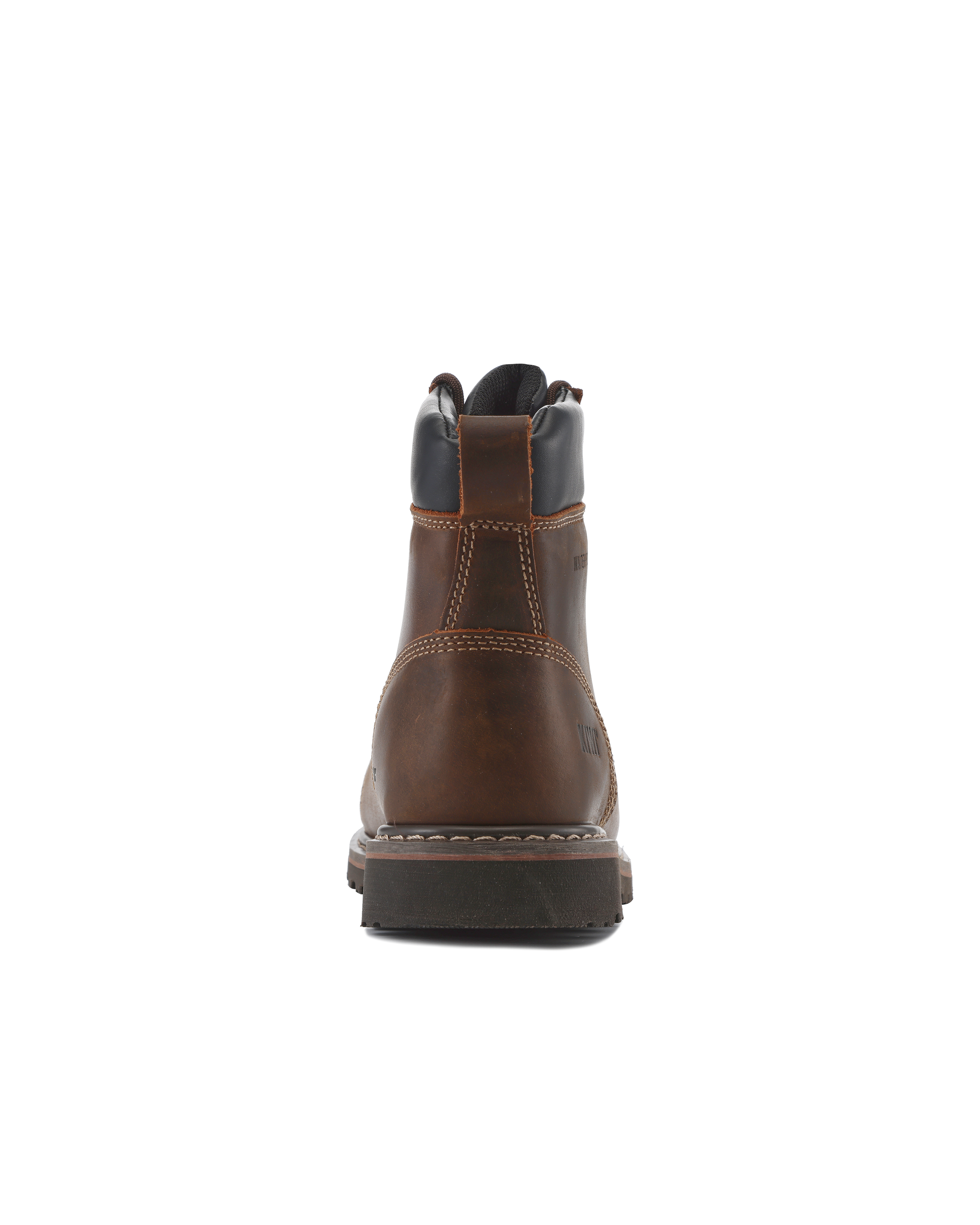 Premium Brown Crazy Horse 6" Steel Toe Waterproof Cap-Toe Work Boots [R64100]