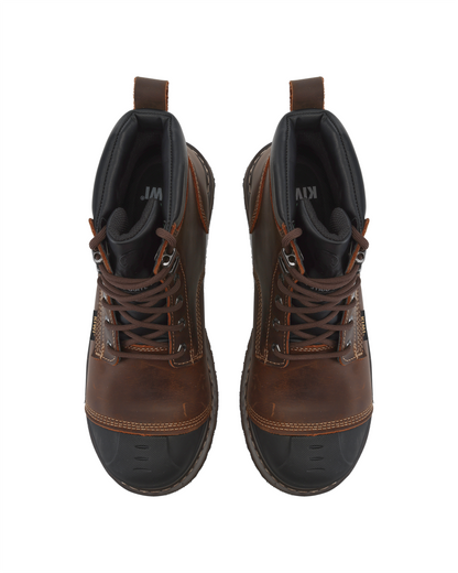 Premium Brown Crazy Horse 6" Composite Toe Waterproof Cap-Toe Work Boots [R69100]