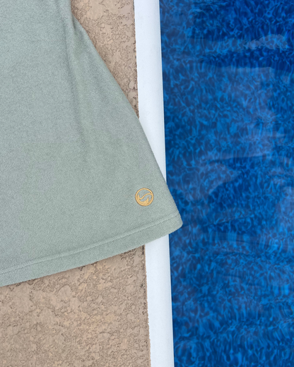Sage Terry Cloth Polo Dress