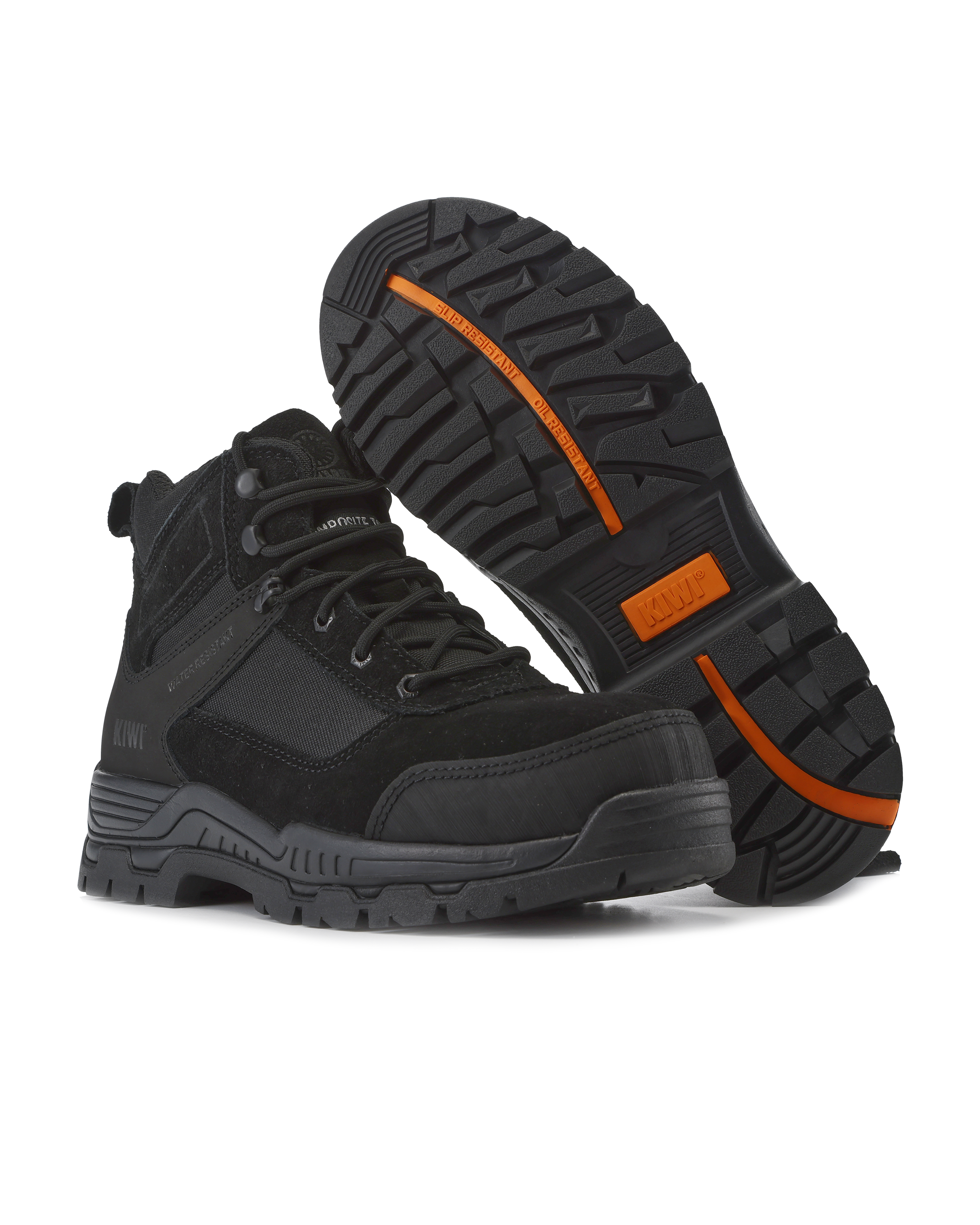 Trek Black Suede/Nylon 5" Composite Toe Water Resistant Work Boots [R68600]