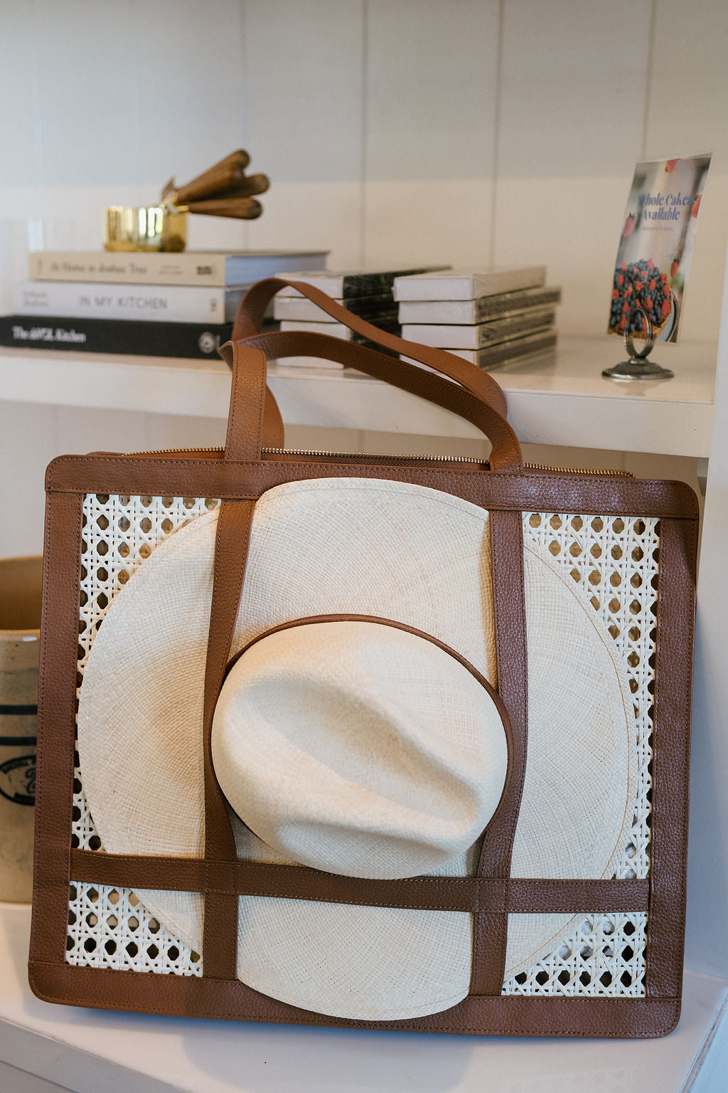 Large Rattan Tote Bag