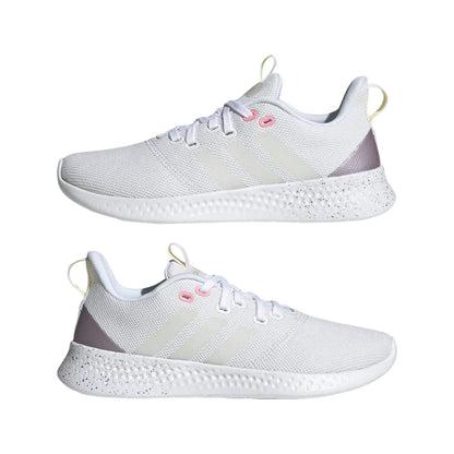 ADIDAS GV8930 PUREMOTION WMN'S (Medium) White/White/Purple Metallic Textile Running Shoes