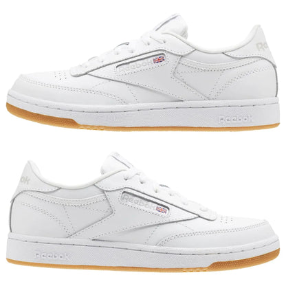 REEBOK CN5646 (100000213) CLUB C JR'S (Medium) White/Gum Leather Lifestyle Shoes