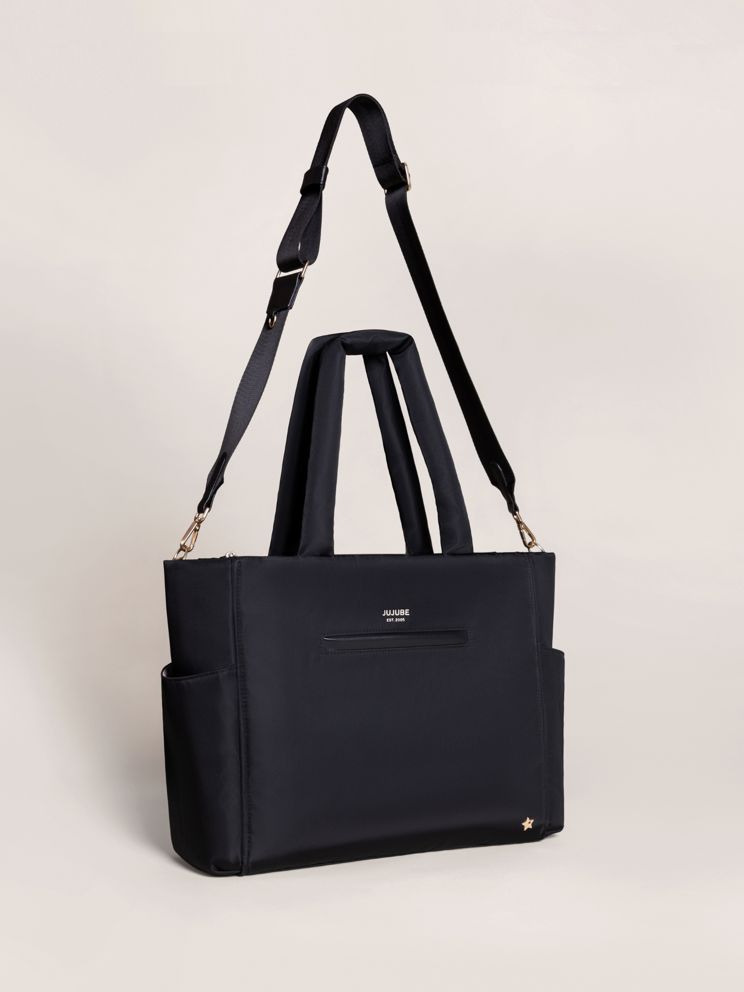 Utility-Strap Tote Black