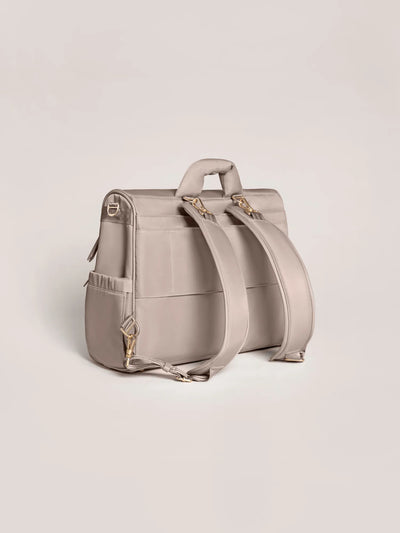 Satchel Taupe – Stylish & Versatile 3-in-1 Diaper Bag