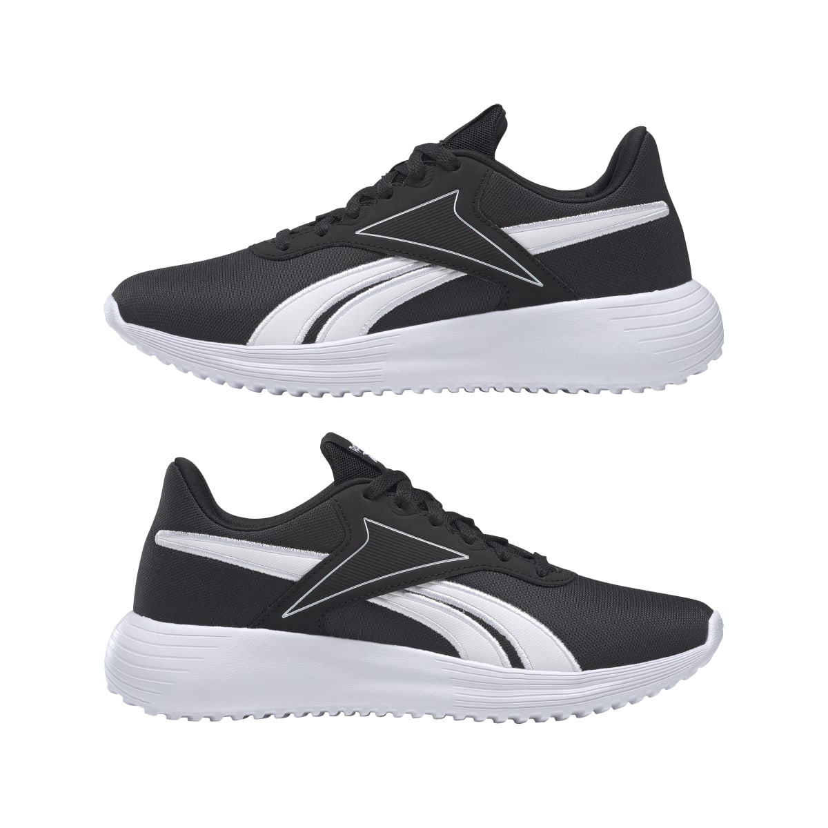REEBOK GY0156 LITE 3.0 Women's (Medium) Black/White/Black Textile Running Shoes