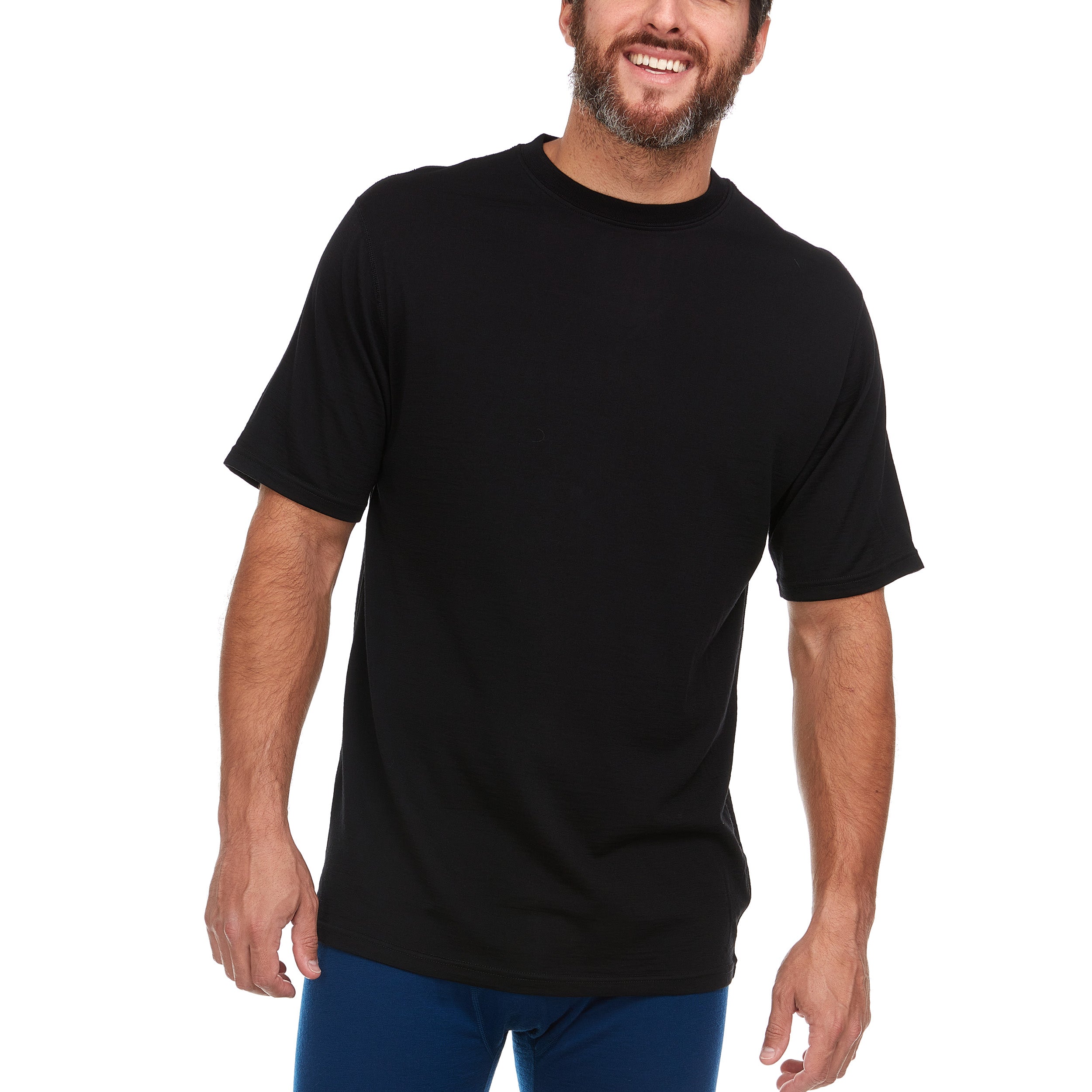 Algonquin Men's T-Shirt Crew 100% Merino Wool