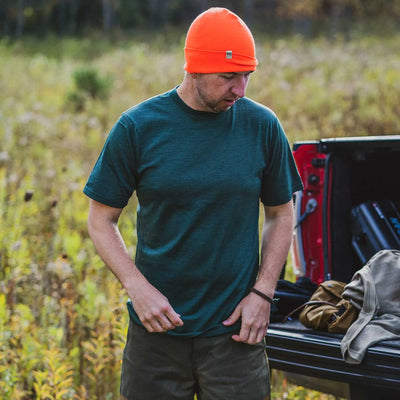 Algonquin Men's T-Shirt Crew 100% Merino Wool