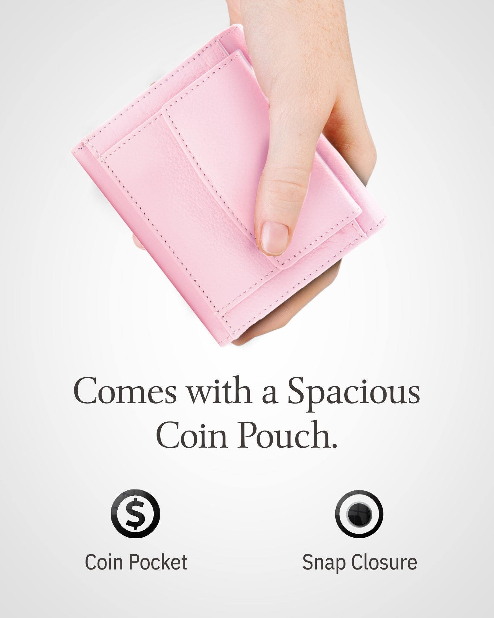 Trifold Coin Wallet with ID Window