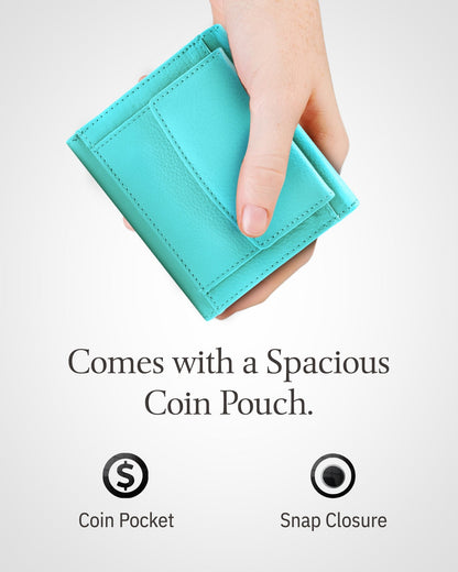 Trifold Coin Wallet with ID Window