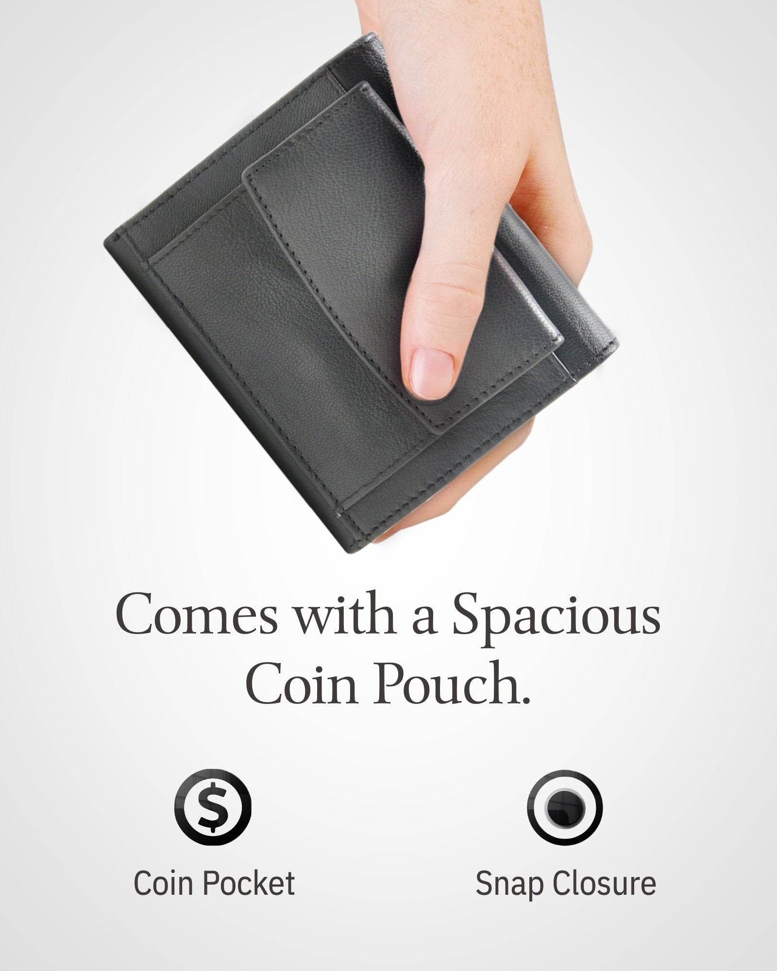 Trifold Coin Wallet with ID Window