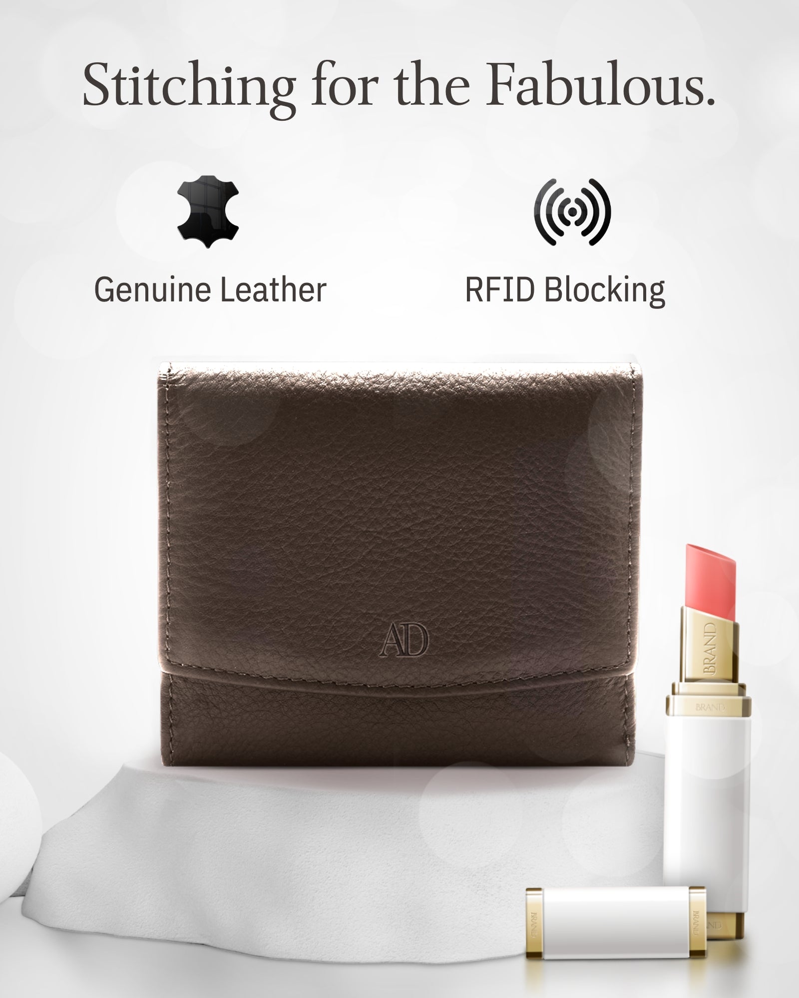 Trifold Coin Wallet with ID Window