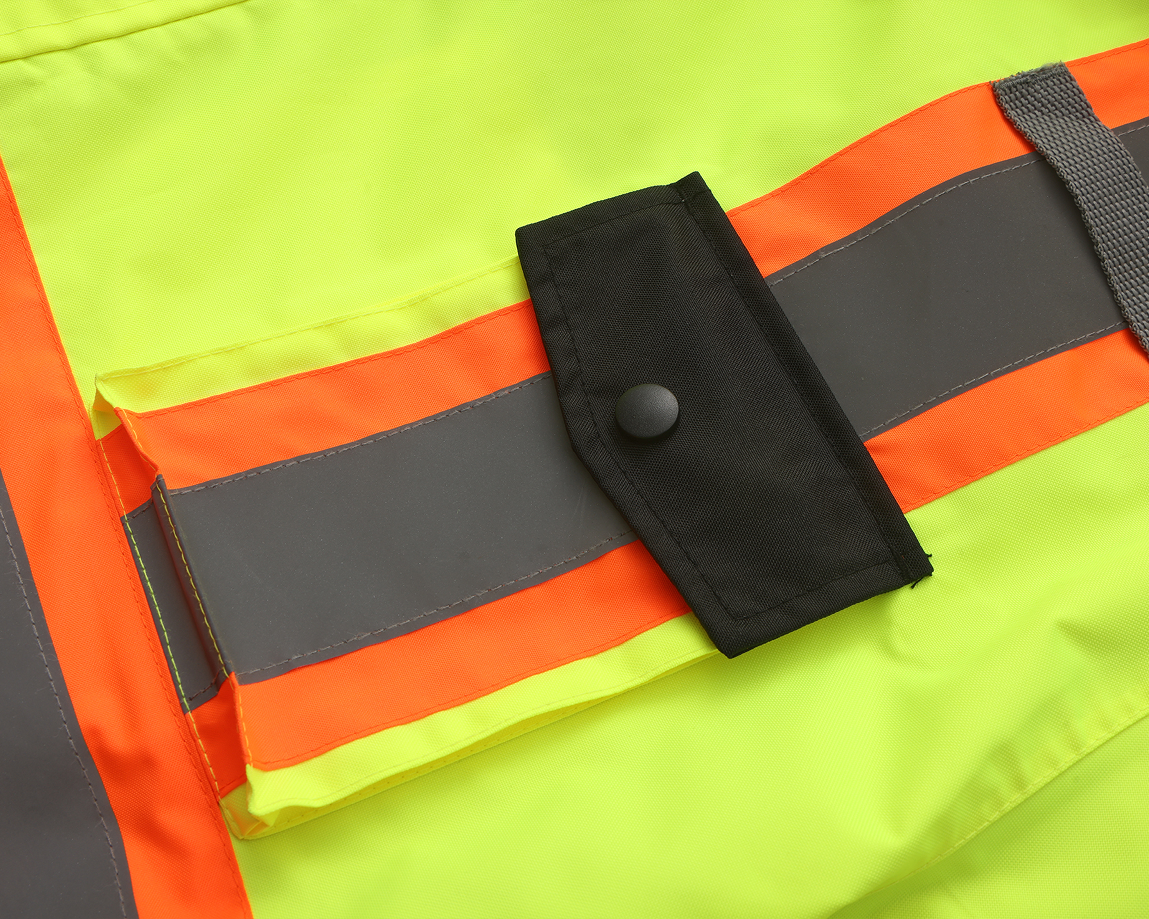 High Visibility 3-in-1 Hooded & Fleece Lined ANSI/ISEA 107-2020, Type R, Class 3 Two Tone, Contrast Trimmed Water Resistant Neon Safety Jacket [R71500]