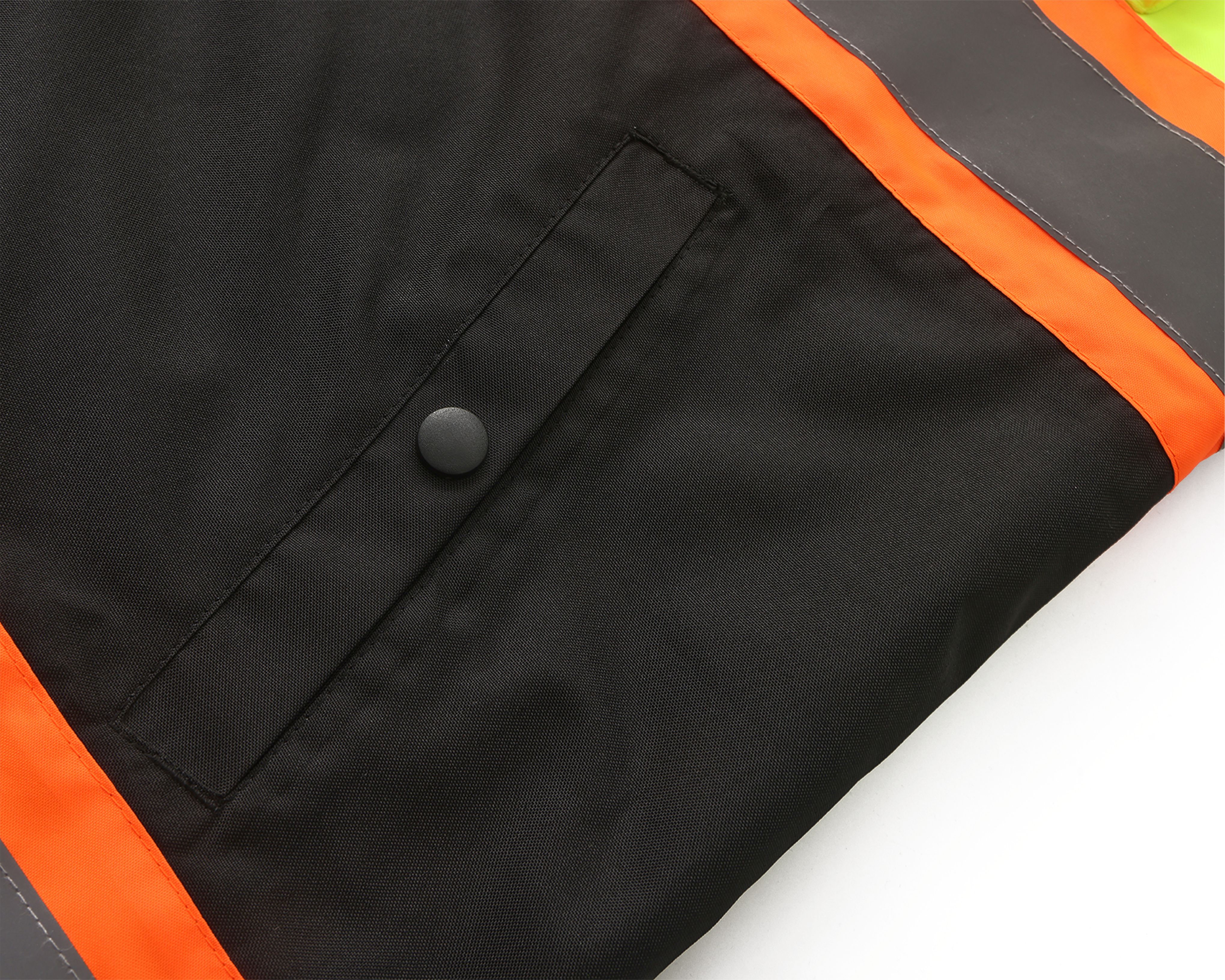 High Visibility 3-in-1 Hooded & Fleece Lined ANSI/ISEA 107-2020, Type R, Class 3 Two Tone, Contrast Trimmed Water Resistant Neon Safety Jacket [R71500]