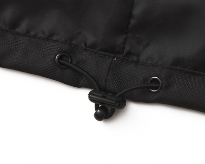 High Visibility 3-in-1 Hooded & Fleece Lined ANSI/ISEA 107-2020 Reflector Contrast Trimmed Water Resistant Black Safety Jacket [R71600]