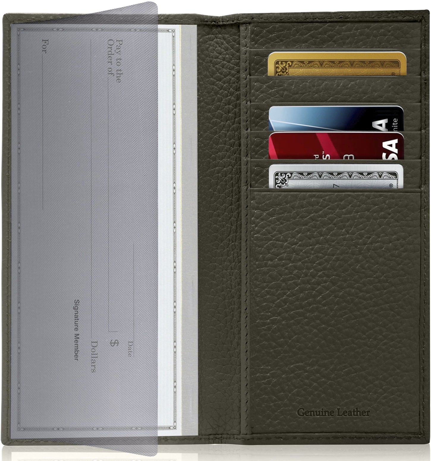 Leather Checkbook Cover