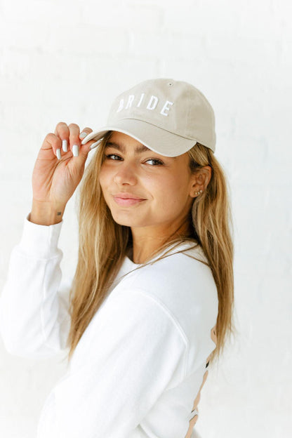Cute Bride Lettering Baseball Hat