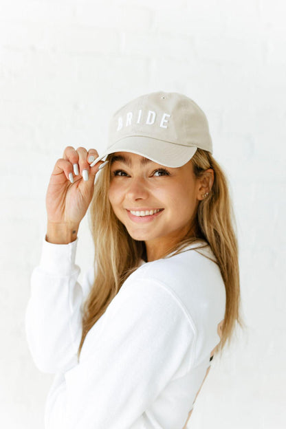 Cute Bride Lettering Baseball Hat