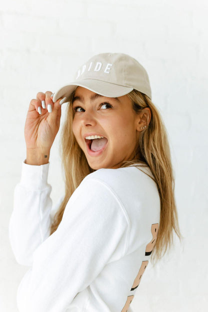 Cute Bride Lettering Baseball Hat