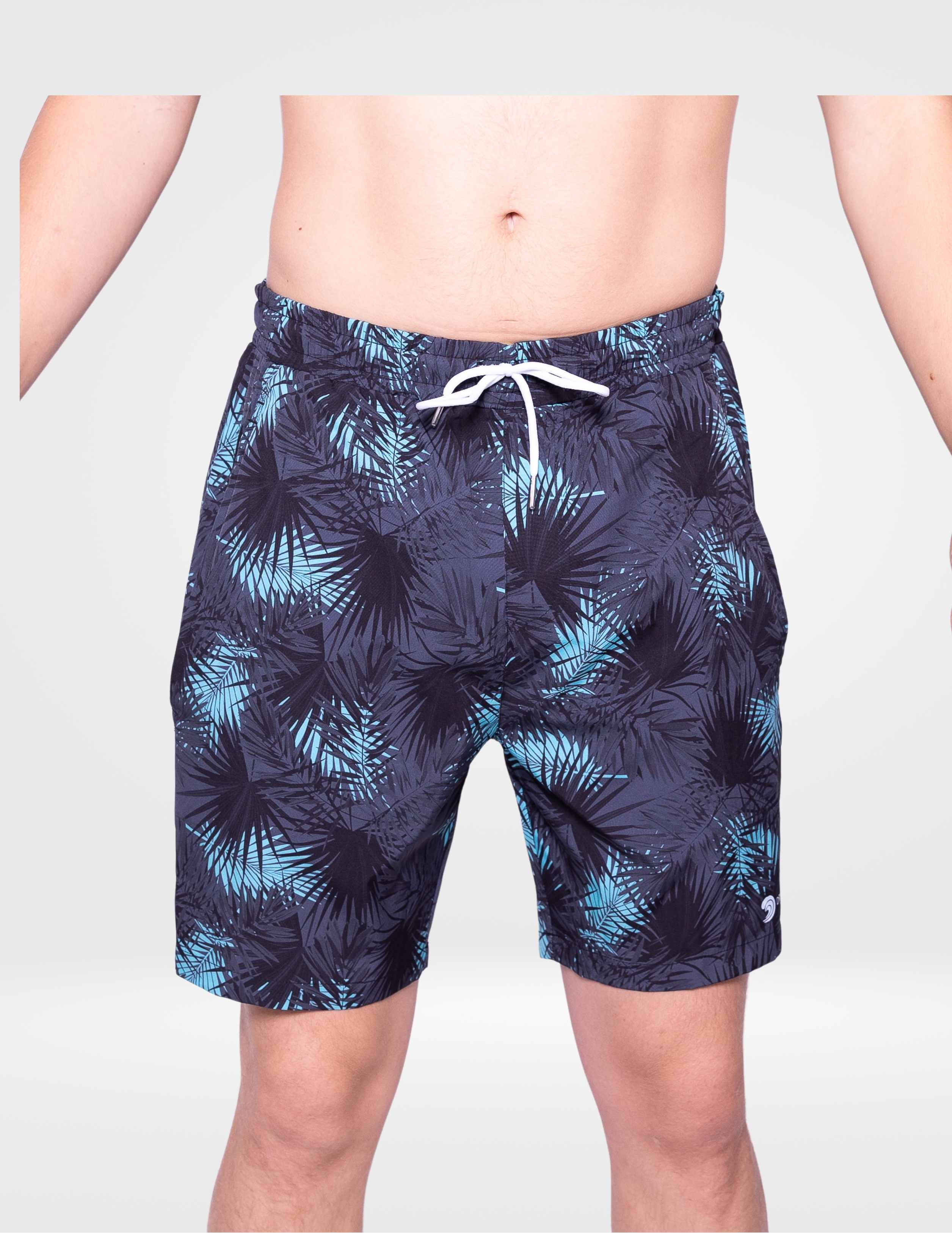 Midnight Palms - Waterproof Swim Shorts With A Waterproof Pocket