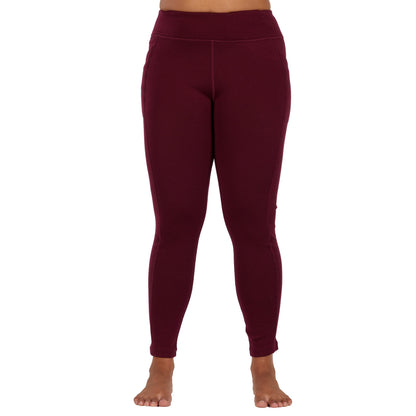 Juneau Women's High Rise Leggings 100% Merino Wool