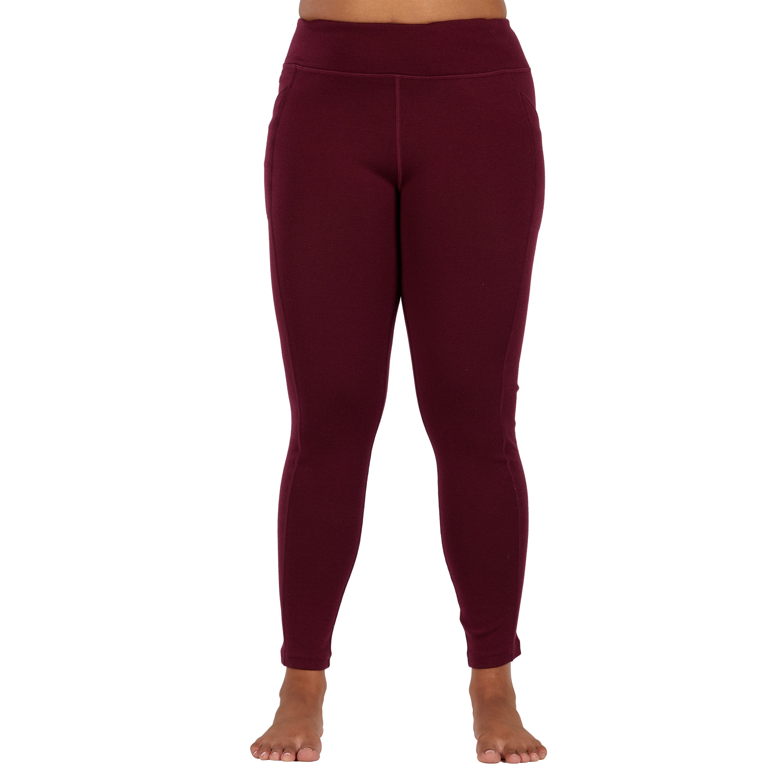 Juneau Women's High Rise Leggings 100% Merino Wool