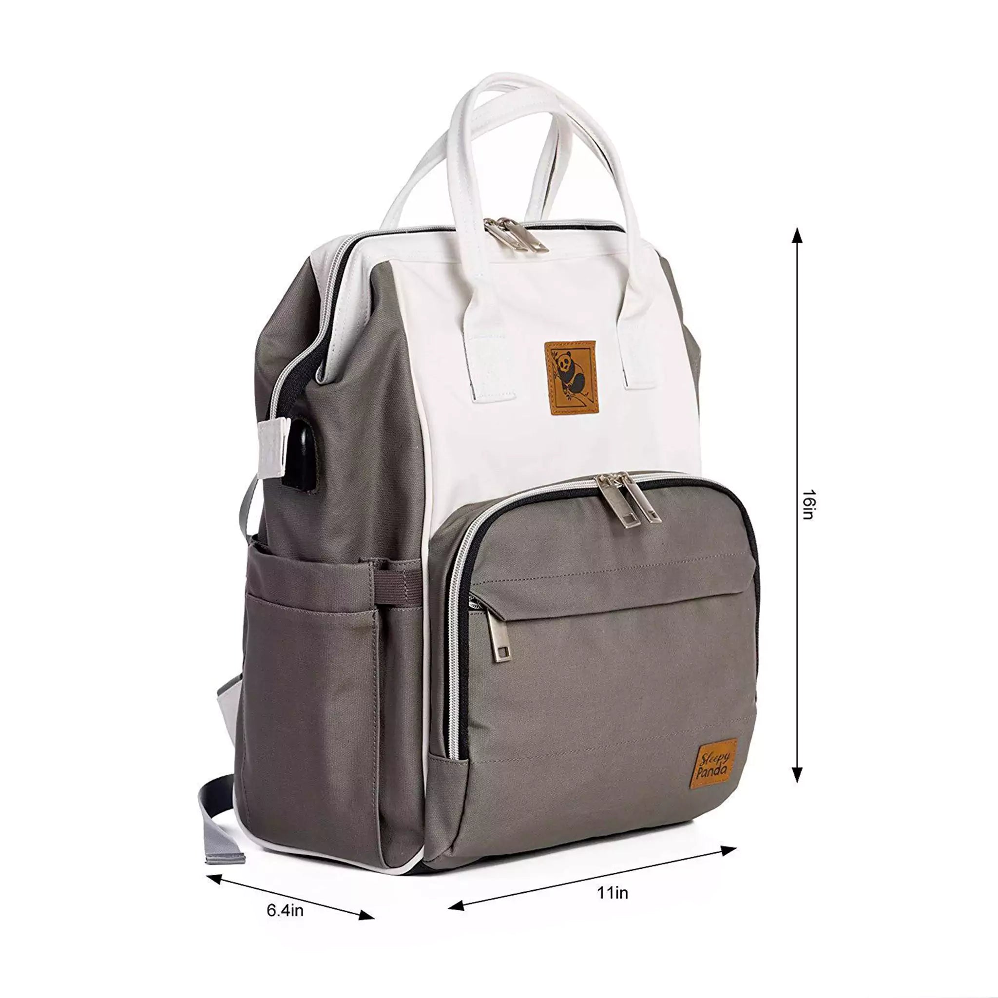 Lizzie Canvas Diaper Backpack | Mommy Bag