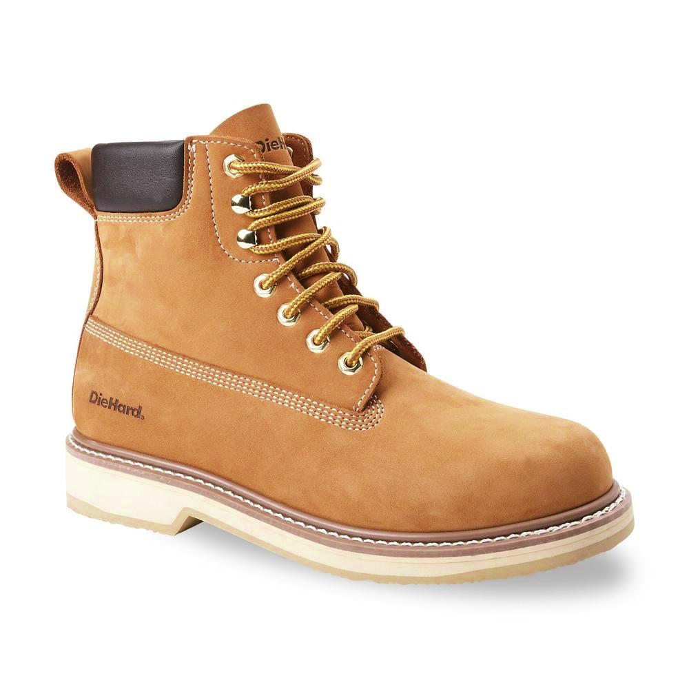 84101 Men's Soft Toe Nubuck Leather Non-Slip Work Boots - 6" Wheat