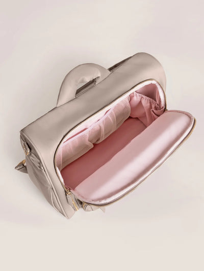 Satchel Taupe – Stylish & Versatile 3-in-1 Diaper Bag