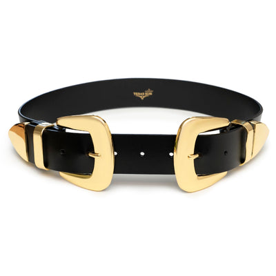 Double Buckle Western Waist Belt for Women
